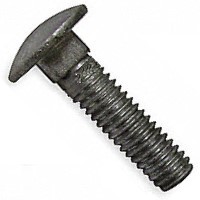 M6-1 X 30MM CARRIAGE BOLT STEEL BLACK